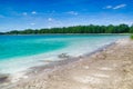 Azure lake in central Poland Royalty Free Stock Photo