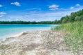 Azure lake in central Poland Royalty Free Stock Photo