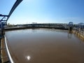 Settling tank in the area of wwtp 2