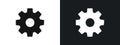 Setup icon linear graphics set vector in black Royalty Free Stock Photo