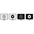 Setup icon vector set. Settings illustration sign collection. Menu symbol. Options logo. Royalty Free Stock Photo