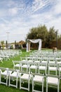 Setup for an Outdoor Ceremony Royalty Free Stock Photo