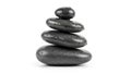 Setup resembles a zen stone stack often associated with tranquility and Royalty Free Stock Photo
