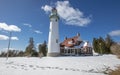 Seul Choix point light house in Michigan