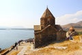 Sevan lake and monastery