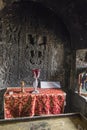 Sevanavank, Armenia, September 19, 2018: The interior of the church in the monastery complex Sevanavank located on the northwest Royalty Free Stock Photo