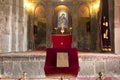 Sevanavank, Armenia, September 19, 2018: The interior of the church in the monastery complex Sevanavank located on the northwest Royalty Free Stock Photo