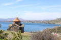 Sevanavank monastery - Holy apostles and the blessed virgin, lake Sevan in the background, Armenia Royalty Free Stock Photo
