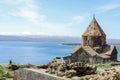 Sevanavank monastery - Holy apostles and the blessed virgin, lake Sevan in the background, Armenia Royalty Free Stock Photo