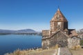 Sevanavank monastery on the North-West coast of lake Sevan, Gegharkunik province, Royalty Free Stock Photo