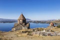 Sevanavank monastery on the North-West coast of lake Sevan, Gegharkunik province Royalty Free Stock Photo