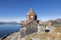 Sevanavank monastery on the North-West coast of lake Sevan, Gegharkunik province, Royalty Free Stock Photo