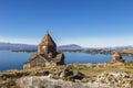 Sevanavank monastery on the North-West coast of lake Sevan, Gegharkunik province Royalty Free Stock Photo