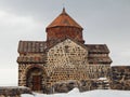 Sevanavank - a monastery (the 9th century) on the shore of Lake Sevan in Armenia. Royalty Free Stock Photo
