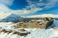 Sevanavank monastery in winter