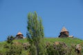 Sevanavank is more modest than other monastery complexes, but it surprises not with architecture, but with beautiful views of temp Royalty Free Stock Photo