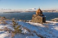 Sevanavank temple complex on Lake Sevan