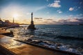 Sevastopol city symbol - Monument to the Sunken Ships, Famous Sevastopol historic statue memorial