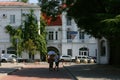 Historic building in the city centre of Sevastopol, Crimea. Picturesque building Royalty Free Stock Photo