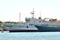 Sevastopol, Crimea - July 3, 2019. Hospital ship Jenisej of the Black Sea Fleet Royalty Free Stock Photo