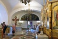 Sevastopol, Crimea - July 3. 2019. Interior of Vladimir Cathedral in Chersonesos Orthodox church Royalty Free Stock Photo