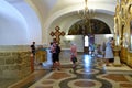 Sevastopol, Crimea - July 3. 2019. Interior of Vladimir Cathedral in Chersonesos Orthodox church Royalty Free Stock Photo