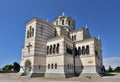 Sevastopol, Crimea - July 3. 2019. Vladimir Cathedral in Chersonesos Orthodox church Royalty Free Stock Photo