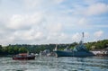 Ships of the Black Sea Fleet in the port of Sevastopol Royalty Free Stock Photo