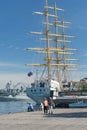 Count`s quay with the tall ship Khersones.