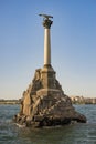 Monument to scuttled Russian ships to obstruct entrance to Sevastopol bay.