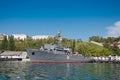 Seagoing Minesweeper of The Black Sea Fleet of the Russian Navy at the Sevastopol Bay Royalty Free Stock Photo