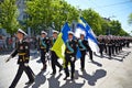SEVASTOPOL, UKRAINE -- MAY 9: Victory Parade Royalty Free Stock Photo