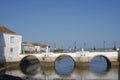 The seven-arched bridge Ponte Romana in Tavira in Portugal