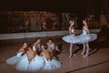 The seven ballerinas behind the scenes of theater