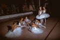 The seven ballerinas behind the scenes of theater