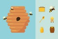 seven beekeeping icons