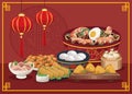 seven chinese food dishes scene