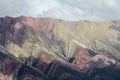 Seven colour mountains in Argentina