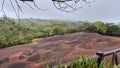 The Seven Coloured Earth, Chamarel, Mauritius Royalty Free Stock Photo