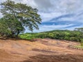 Seven Coloured Earth on Chamarel, Mauritius island Royalty Free Stock Photo