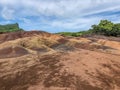 Seven Coloured Earth on Chamarel, Mauritius island Royalty Free Stock Photo