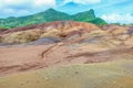 Seven Coloured Earth on Chamarel, Mauritius island Royalty Free Stock Photo