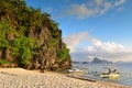 Seven Commandos Beach, a serene beach with clear water at El Nido in Philippines