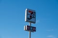 Seven-Eleven Japan street sign with blue sky background. Seven and I holdings Royalty Free Stock Photo