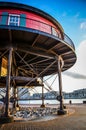 Seven Foot Knoll Light House was built in 1855. It is the oldest screw-pile lighthouse in Maryland and is located in the Inner Royalty Free Stock Photo