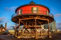 Seven Foot Knoll Light House was built in 1855. It is the oldest screw-pile lighthouse in Maryland and is located in the Inner Royalty Free Stock Photo