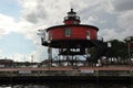 Seven Foot Knoll Lighthouse in Baltimore Royalty Free Stock Photo