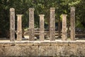 Seven Greek Pillars At Olympus Royalty Free Stock Photo