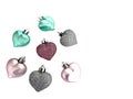Seven hearts that say, I love you, for Valentines day, isolated