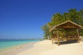 Seven Mile beach in Grand Cayman, Caribbean Royalty Free Stock Photo